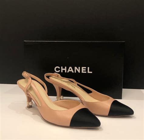 vintage chanel womens shoes|chanel classic slingback shoes.